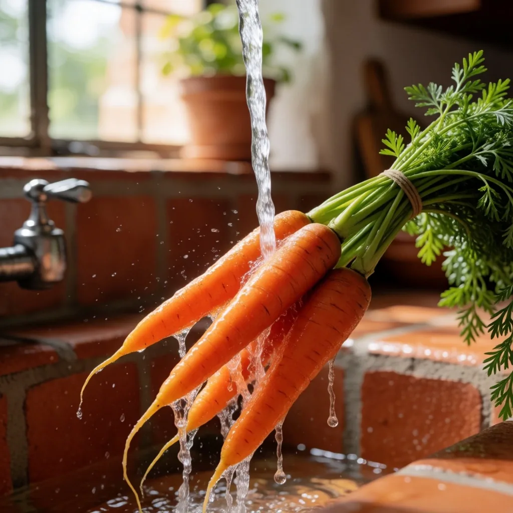 Zanahorias frescas en cocina mexicana